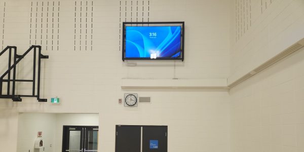 Confidence monitors are a great option for small gym screens with built in protection